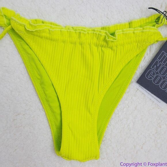 NEW Its Now Cool x free people the frill tri eco neon bikini bottom,‎ M - Picture 5 of 16